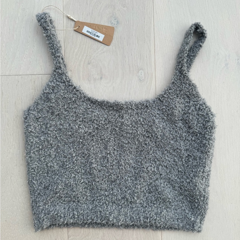 SKIMS NWT Cozy Knit Tank Smoke Size L/XL